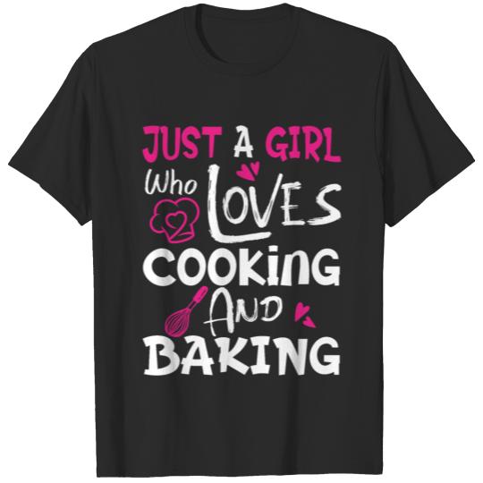 Discover Just A Girl Who Loves Cooking And Baking T-shirt