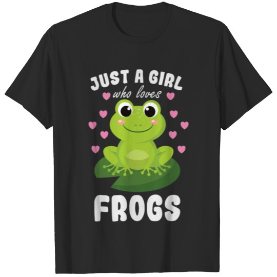 Discover Just A Girl Who Loves Frogs T-shirt