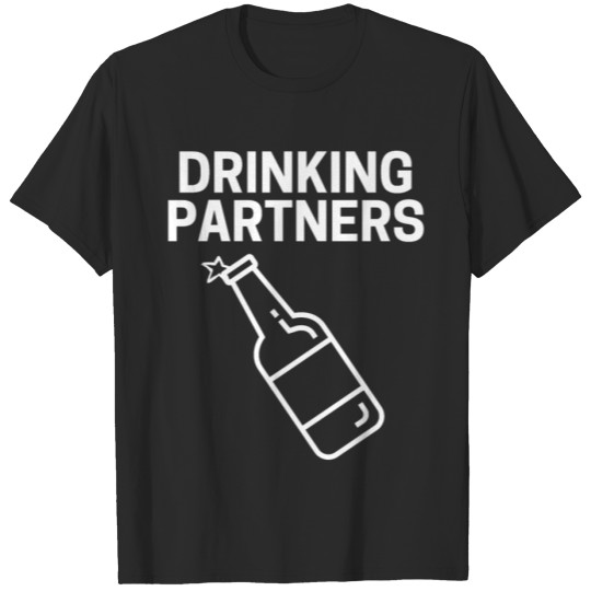 Discover DRINKING PARTNERS Cheers Beer Bottle T-shirt