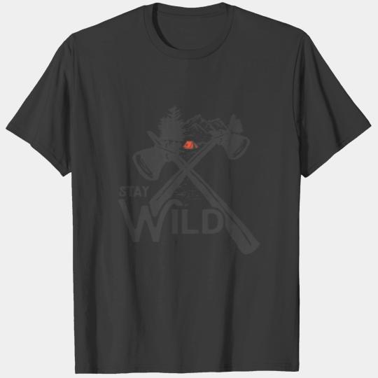 wilderness badge and inspiring lettering T-shirt