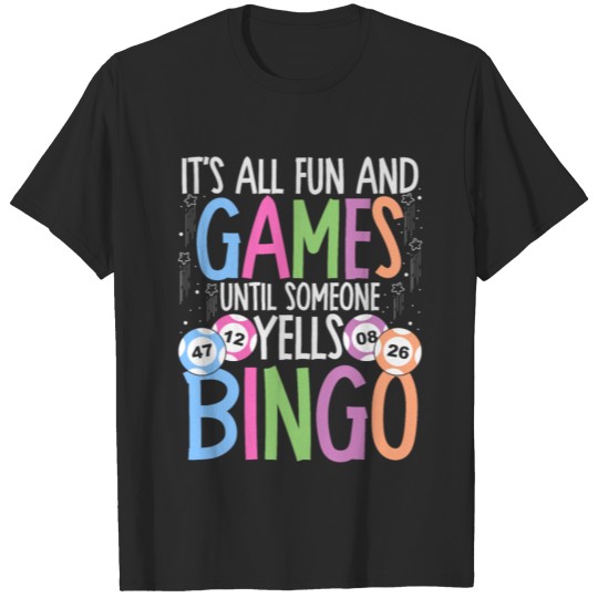 Discover Bingo Lovers Casino Games Bingo Fan Gambling T-shirt
