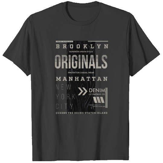 Brooklyn manhattan new york city T-shirt