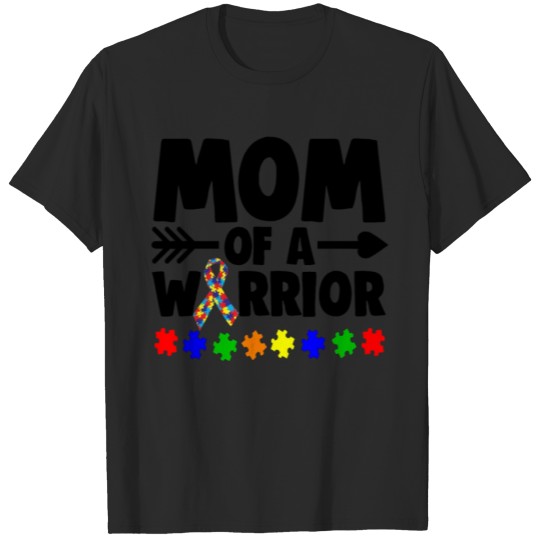 Discover Mom Of A Warrior Autism Awareness T-shirt