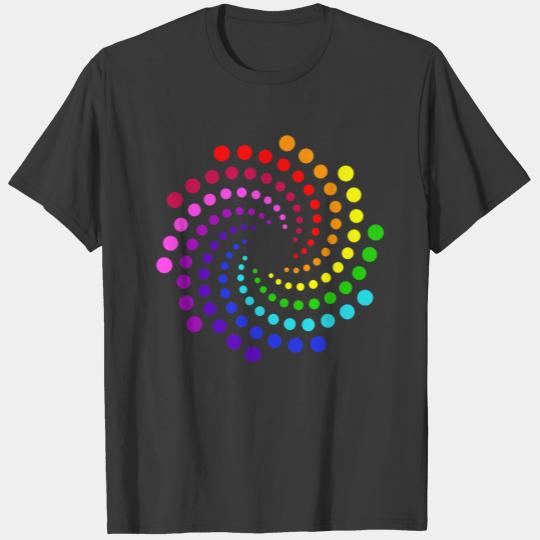 Discover Dot Day Shirt Kids Rainbow Polka Dot Spiral T-shirt