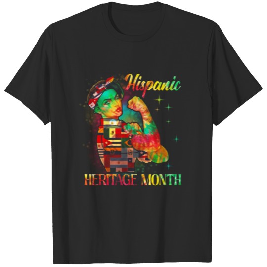 Discover Hispanic Heritage Month Women Girls Tie Dye Color T-shirt