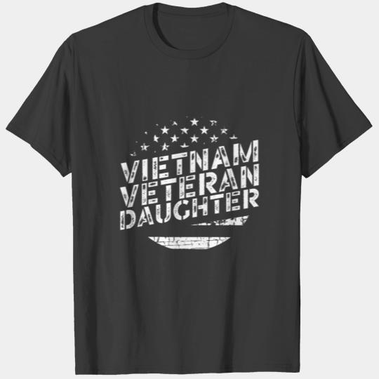 Vietnam Veteran Daughter US Flag Daughter Of The T-shirt