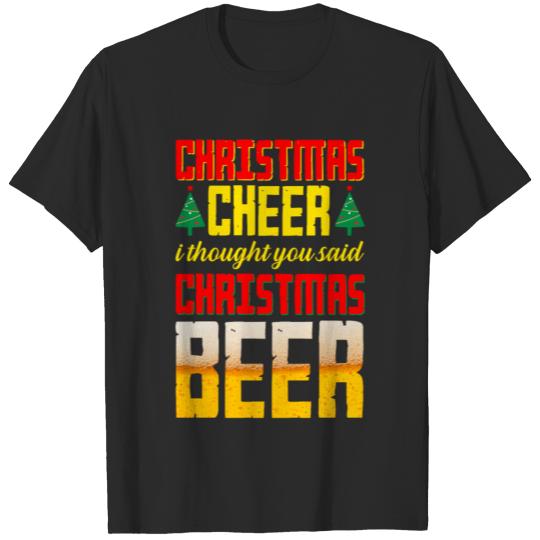 Discover Christmas Cheer Beer Lover Christmas Gifts T-shirt