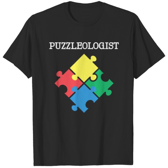 Discover Puzzleologist Jigsaw Puzzle Lover Men Women Kids T-shirt