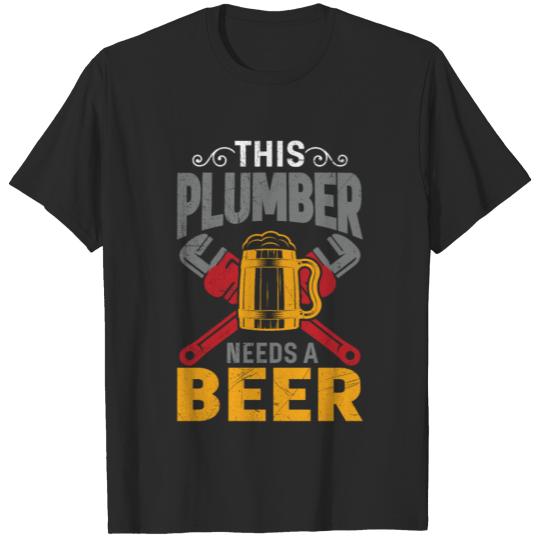 Discover Plumber Plumbing Gift T-shirt