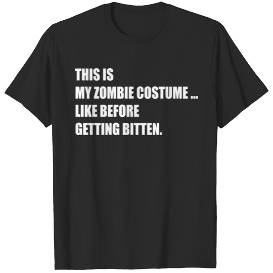 Discover Funny Halloween - This is my zombie costume T-shirt
