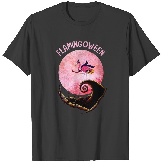 Flamingoween Shirt, Funny Flamingo Witch Shirt, Fl T-shirt