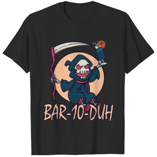 Discover Funny Bartender Pun Skeleton T-shirt
