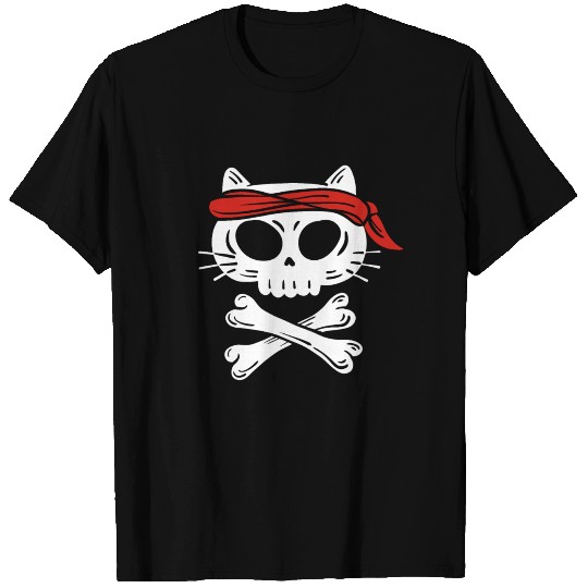 Pirate Cat Pirate Themed T-shirt
