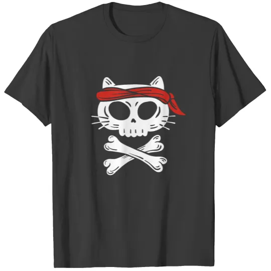 Pirate Cat Pirate Themed T-shirt