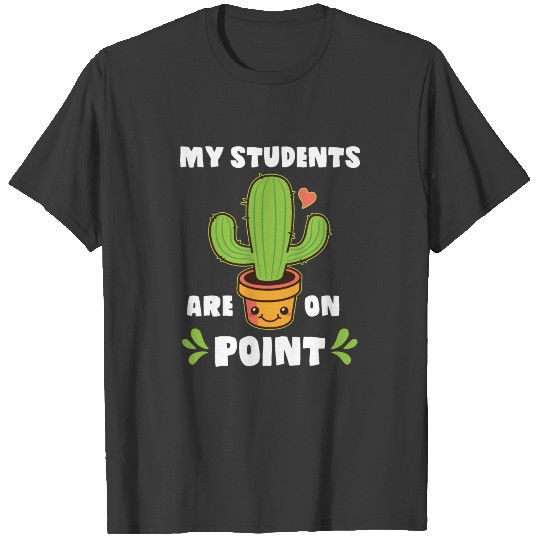 Back To School Cactus Teacher T-shirt