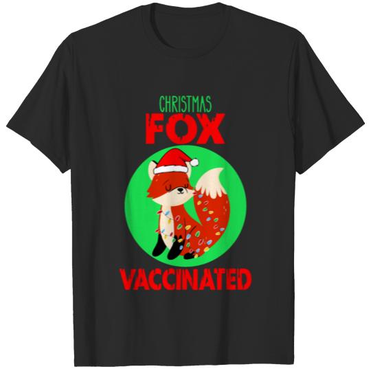 Discover Christmas Fox Vaccinated - Fox Christmas Present T-shirt