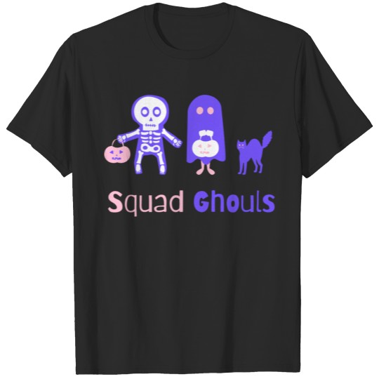 Discover Squad Ghouls Funny Halloween Logo T-shirt