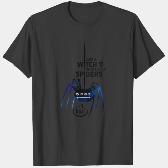 Boo Halloween SPIDER - the witch who loves spiders T-shirt