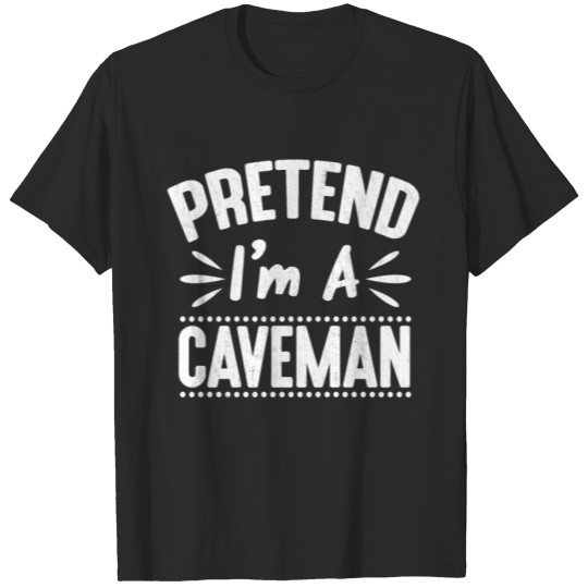 Discover Pretend I'm a Caveman Funny Lazy Easy Halloween T-shirt