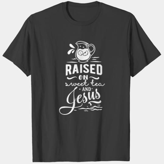 Sweet Tea And Jesus Christian Religious Blessings T-shirt