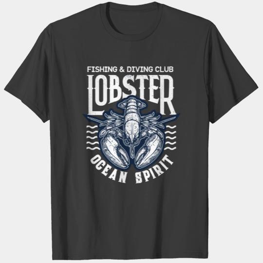 Lobster of fishing and diving T-shirt