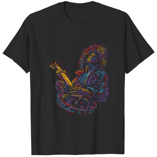 Abstract Art Musician Music Band Bass Player 2 T-shirt