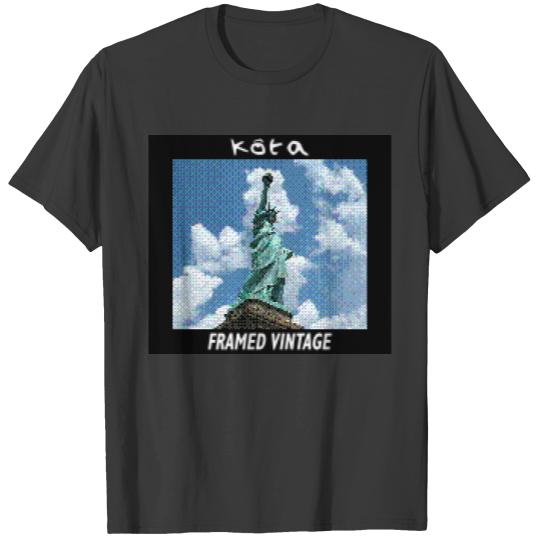 Statue of Liberty New York Framed Vintage Color T-shirt