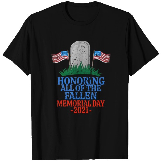 2021 Memorial Day American Flag Honor The Fallen T-shirt