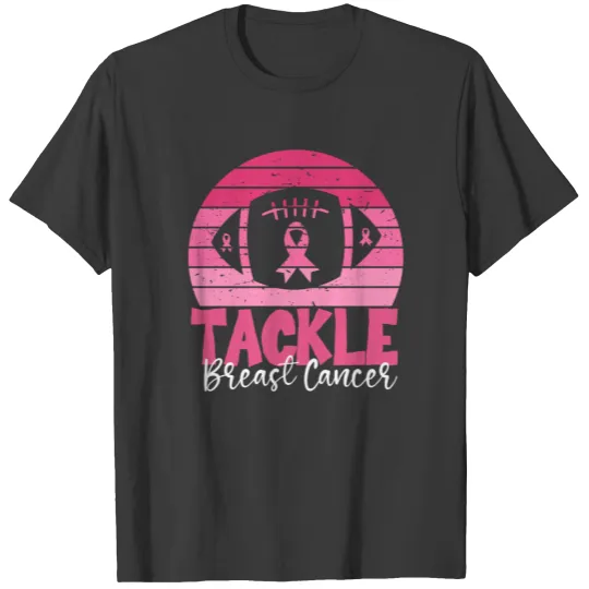 Discover tackle breast cancer awareness football vintage T-shirt