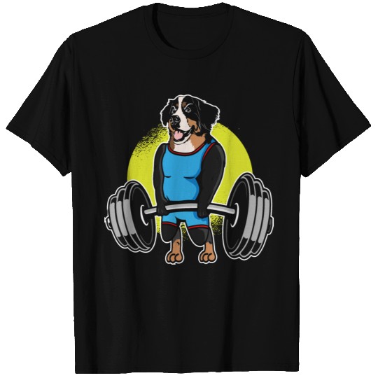 Bernese Mountain Dog Weightlifting I Deadlift T-shirt