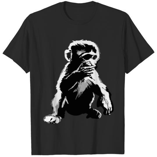 Discover Rhesus Monkey Baby (DDP, Cartoon Style) T-shirt