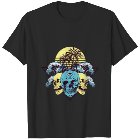 Discover Halloween skull T-shirt