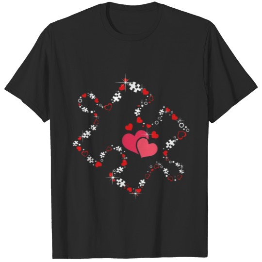 Discover Autism Heart Love T-shirt