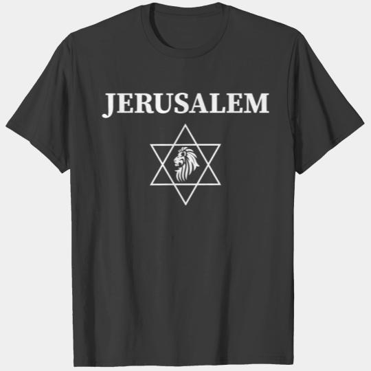 Jerusalem Star of David gift saying Jewish T-shirt