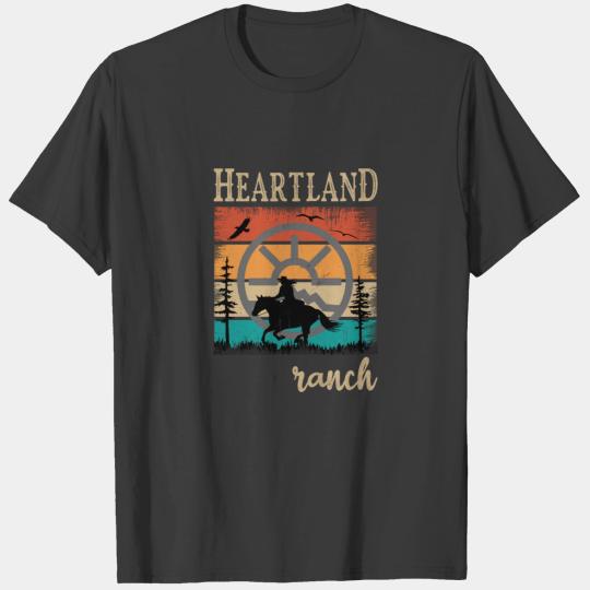 Heartland,heartland ranch,Sunset heartland T-shirt