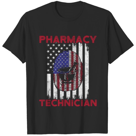 Discover Pharmacy Technician Flag US Certified Pharma Tech T-shirt