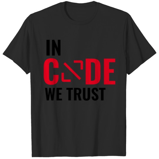 Discover in code we trust, unicode T-shirt