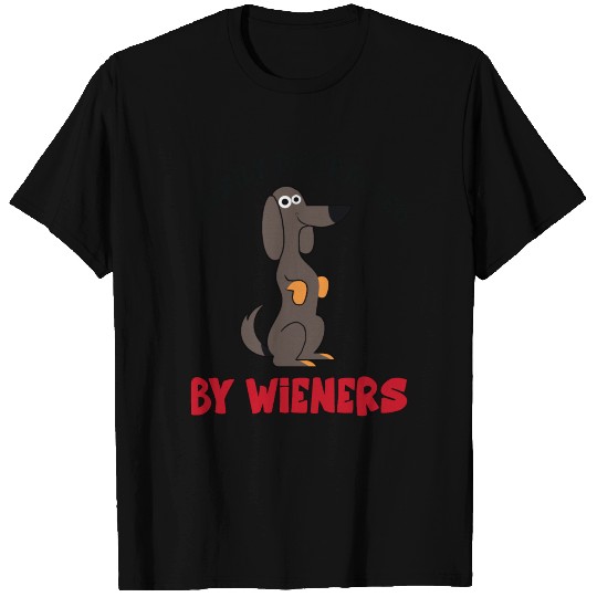 Easily Distracted By Wieners, Funny Dachshund T-shirt
