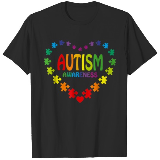 Discover Autism Awareness Heart T-shirt