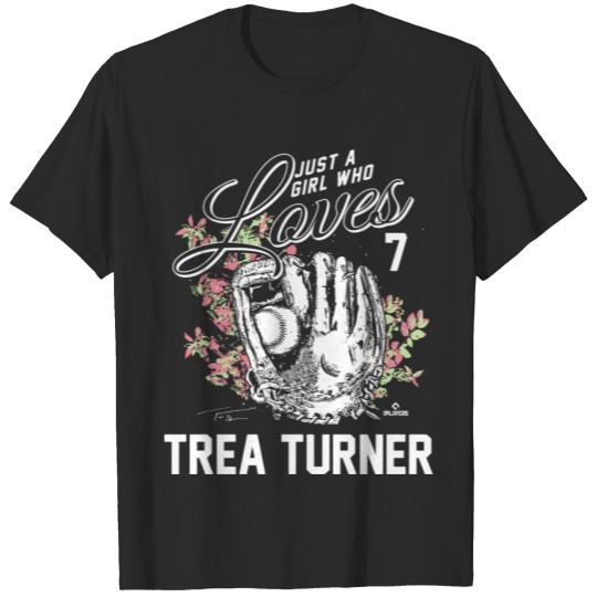 Discover Just A Girl Who Loves Trea Turner T-shirt
