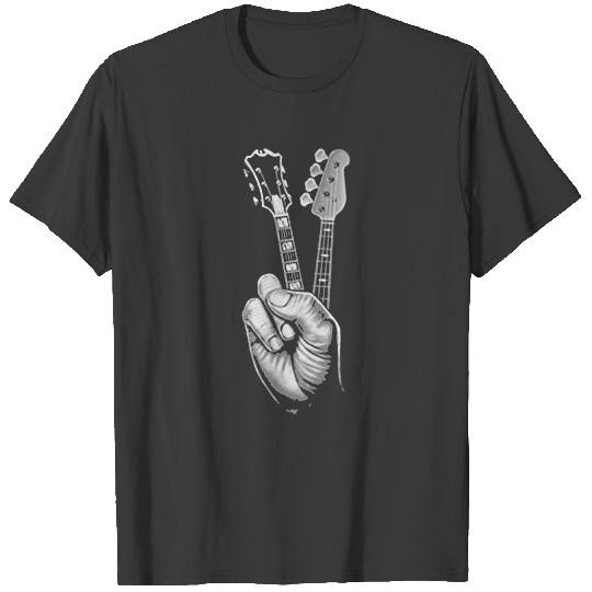 BASS GUITAR SHIRT FINGER GUITAR SHIRT Essenti T-shirt