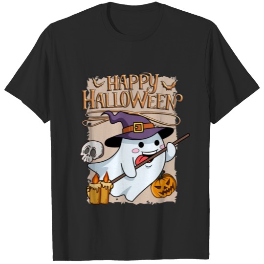Discover Cartoon Halloween Ghost 04 T-shirt