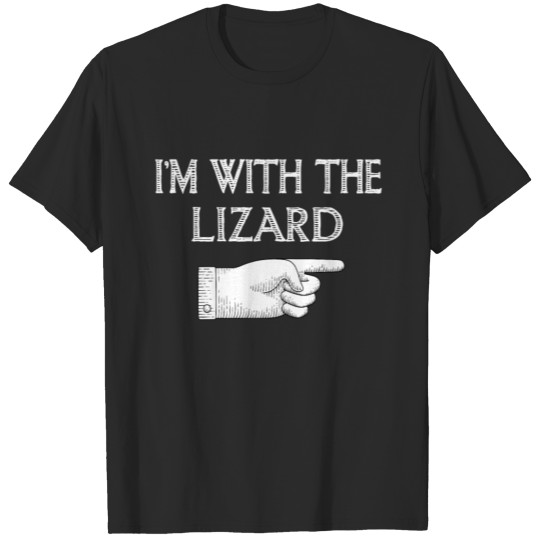 I'm With Lizard Funny Lazy Easy Halloween Costume T-shirt