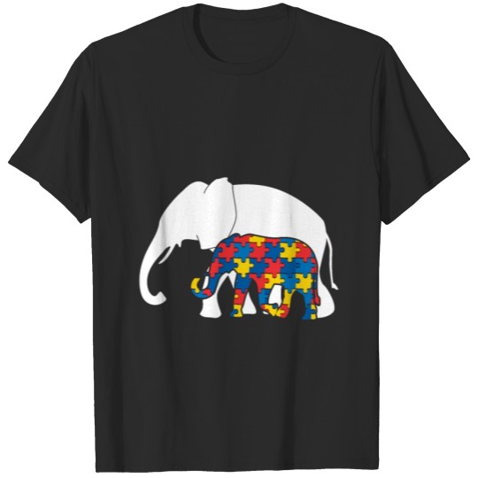 Discover Autism Awareness Autistic Elephant Apparel T-shirt