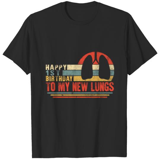 Discover Lung Transplant Survivor Shirt, Happy 1st T-shirt