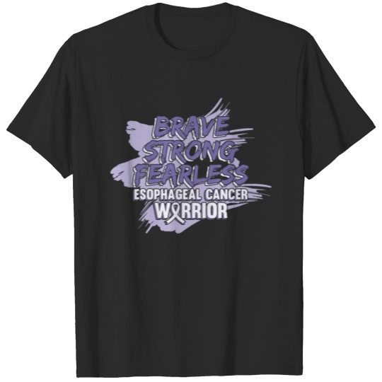 Discover Brave Strong Fearless Esophageal Cancer Warrior T-shirt