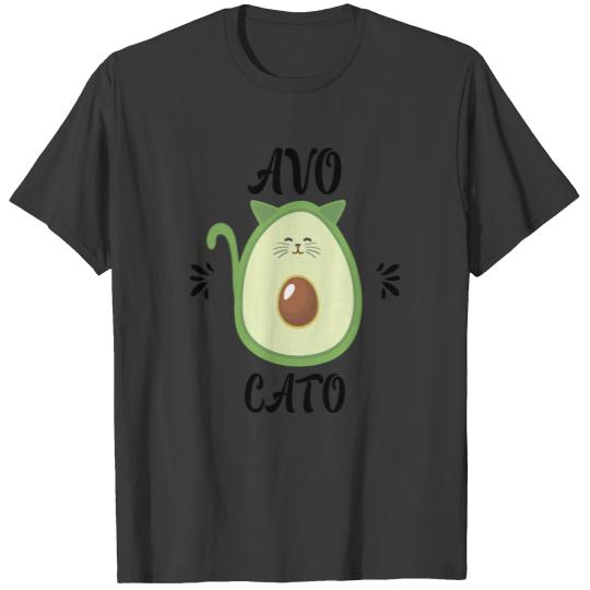Avocato Cute Cat Avocado, funny cat gift, avocado T-shirt