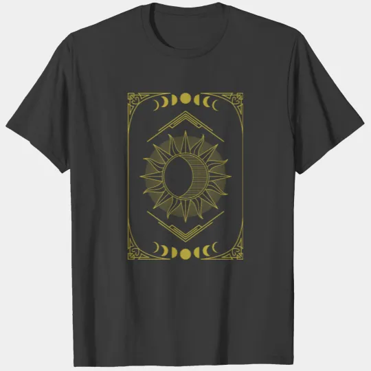 Aesthetic Sun & Moon Phases Dark Academia Lunar My T-shirt