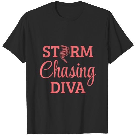 Discover Storm Chasing Diva Meteorologist Meteorology Women T-shirt