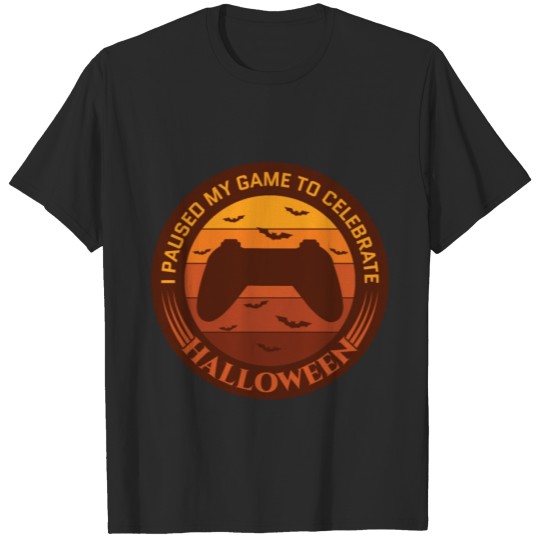 Discover I Paused My Game To Celebrate Halloween T-shirt